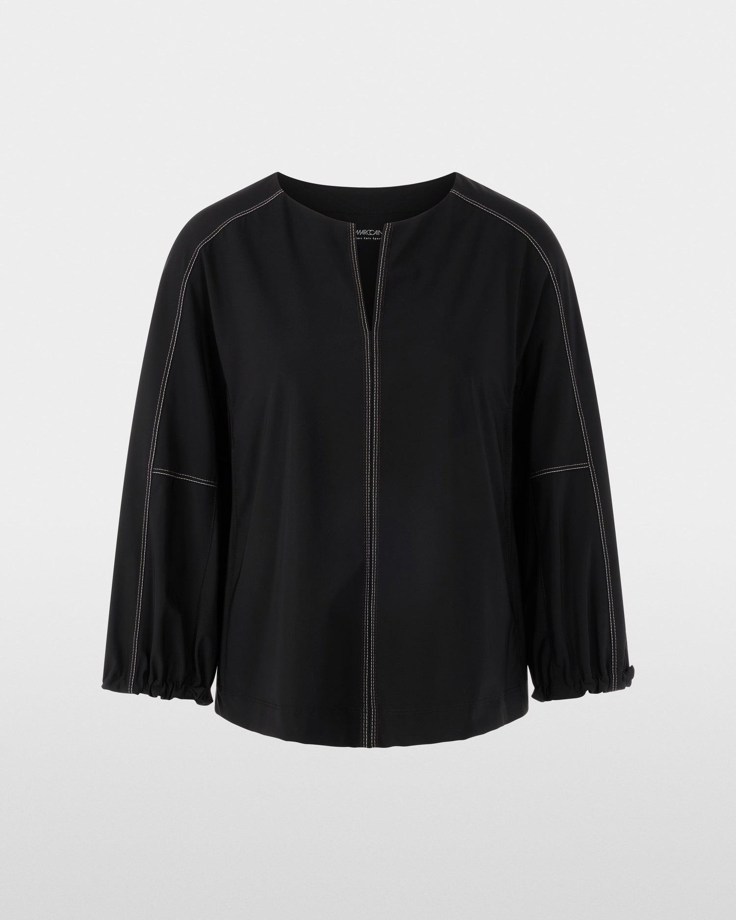 Relaxed Keyhole Top - Black