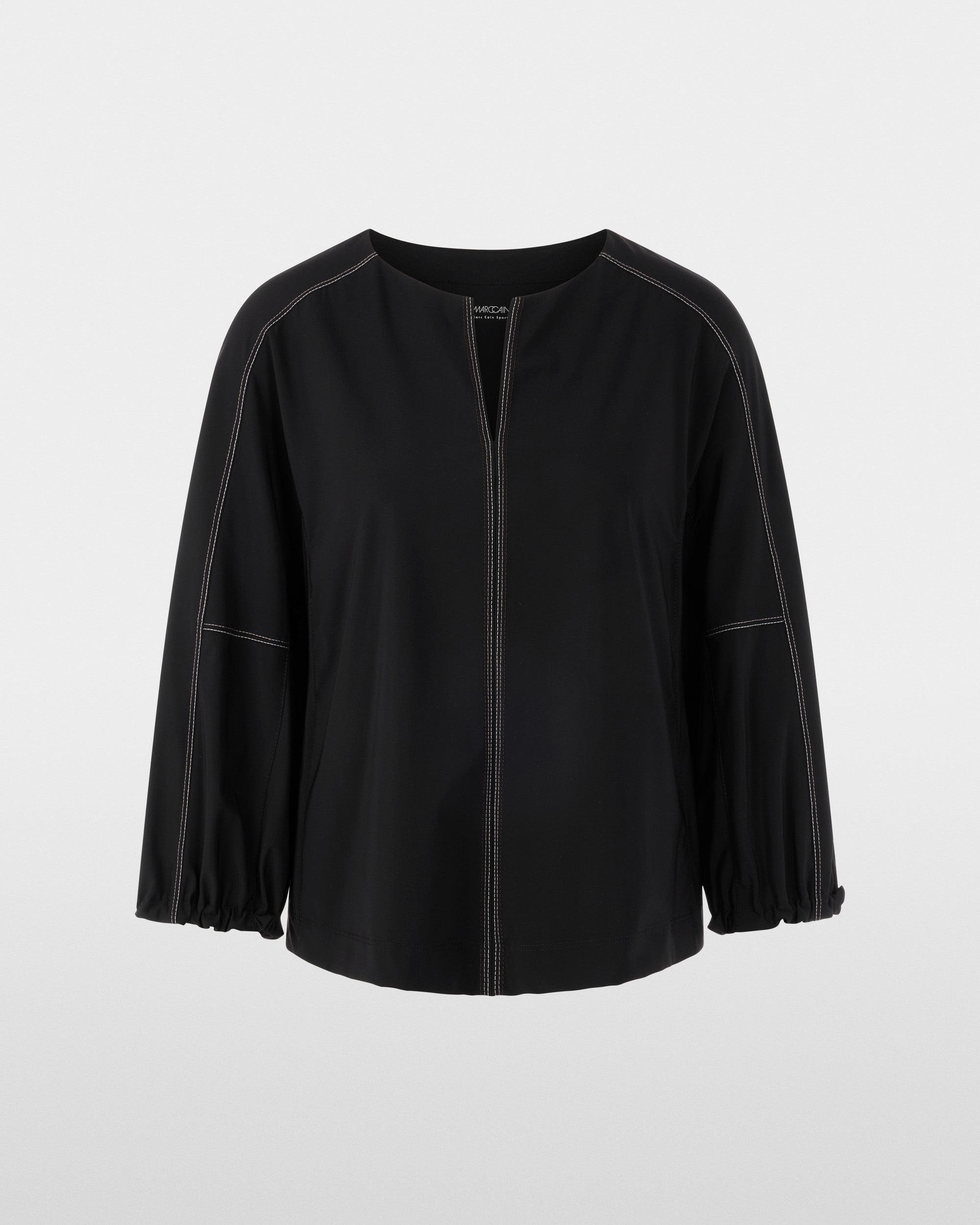 Relaxed Keyhole Top - Black