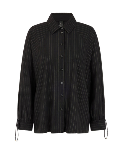 Relaxed Stripe Shirt - Black