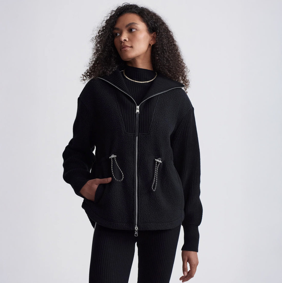 Renea Fleece Jacket - Black