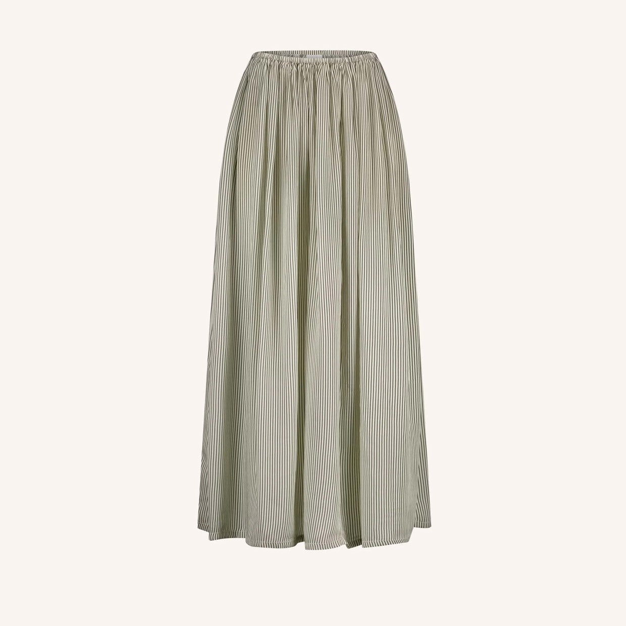 Reva Stripe Skirt - Graphite