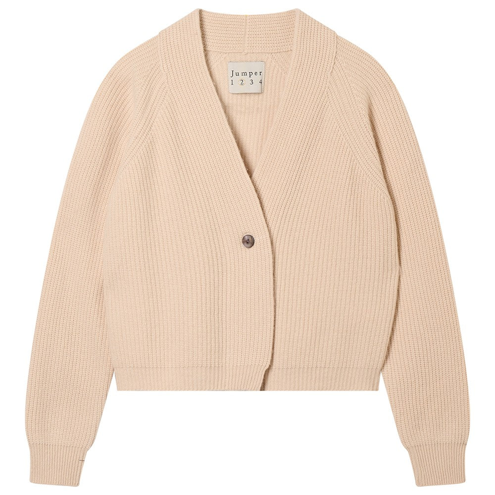 Rib Cardigan - Macaroon
