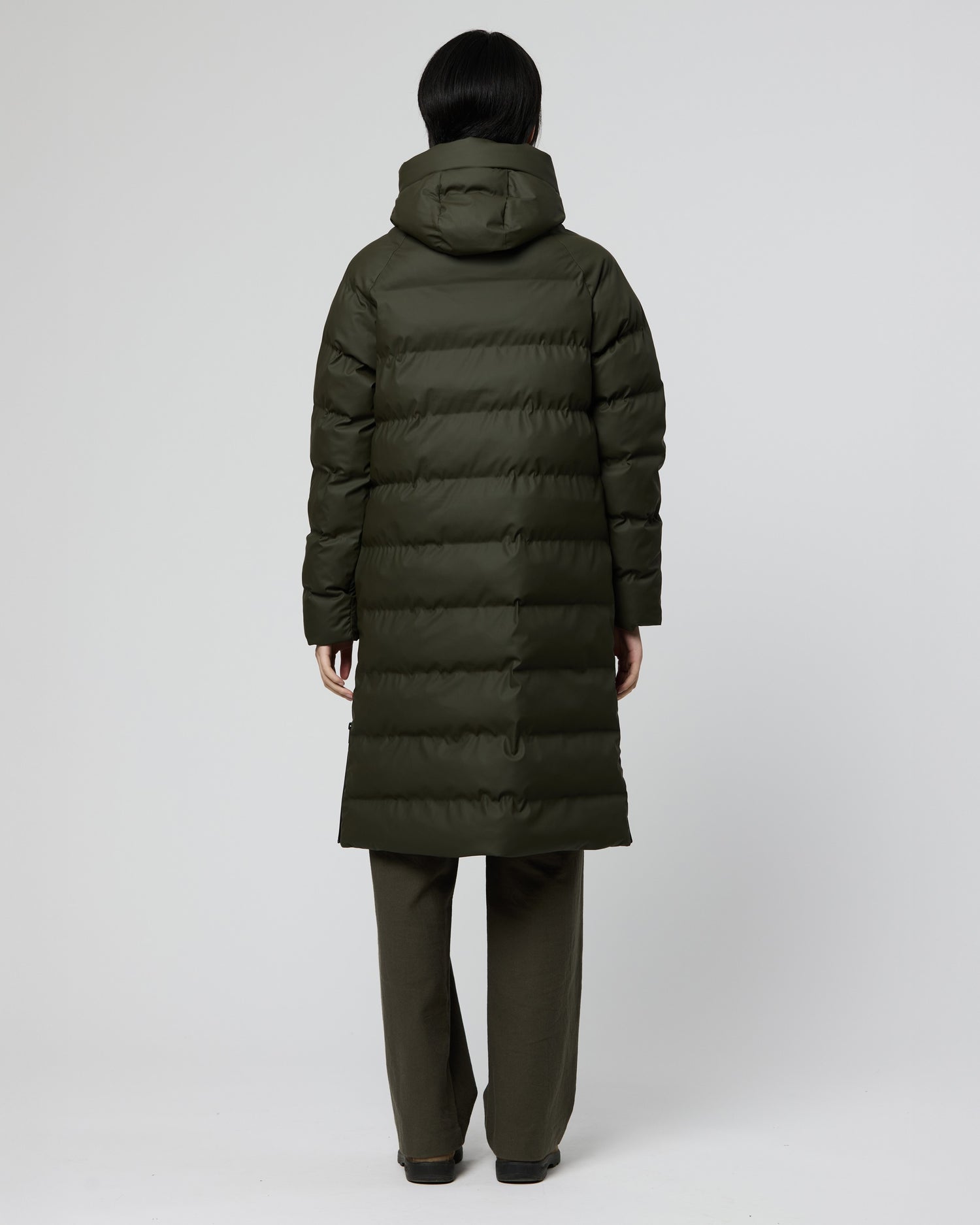 Rime Quilted Coat - Khaki
