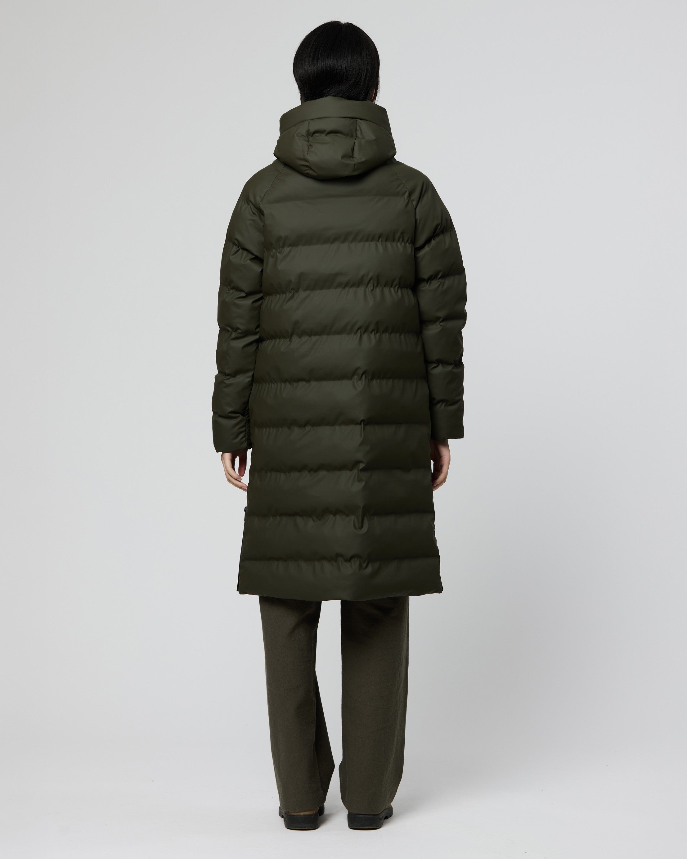 Rime Quilted Coat - Khaki
