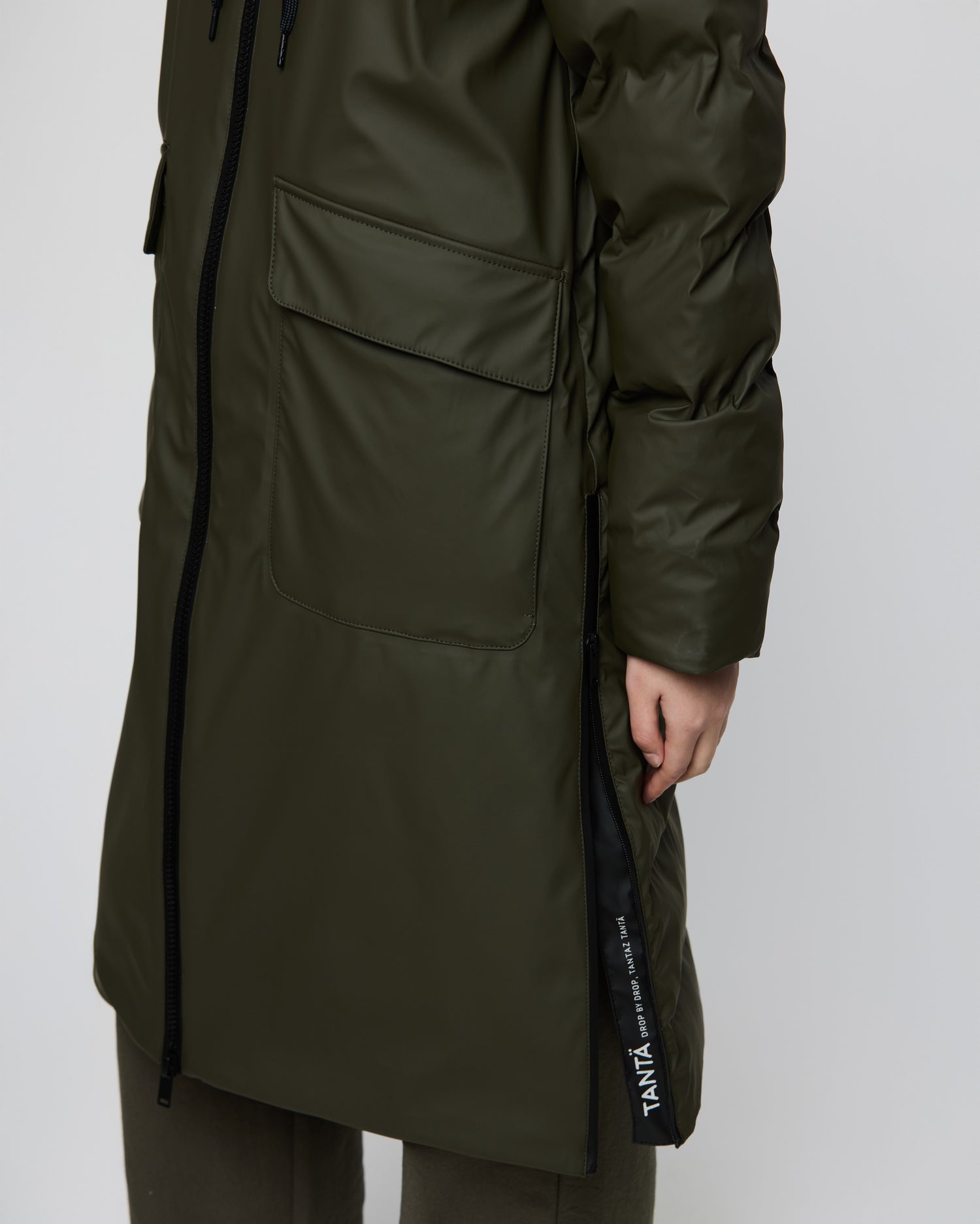 Rime Quilted Coat - Khaki