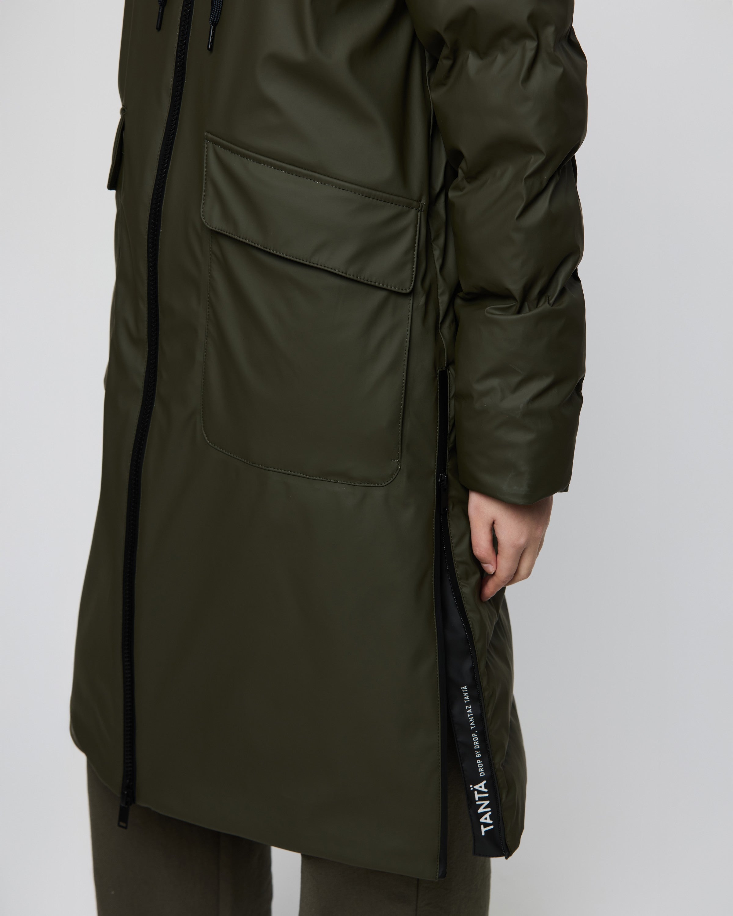 Rime Quilted Coat - Khaki