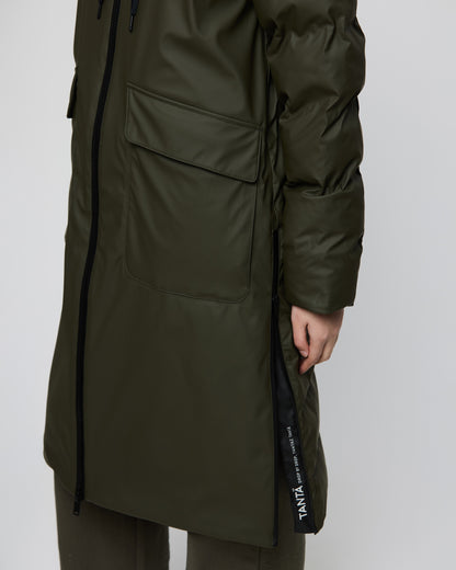Rime Quilted Coat - Khaki