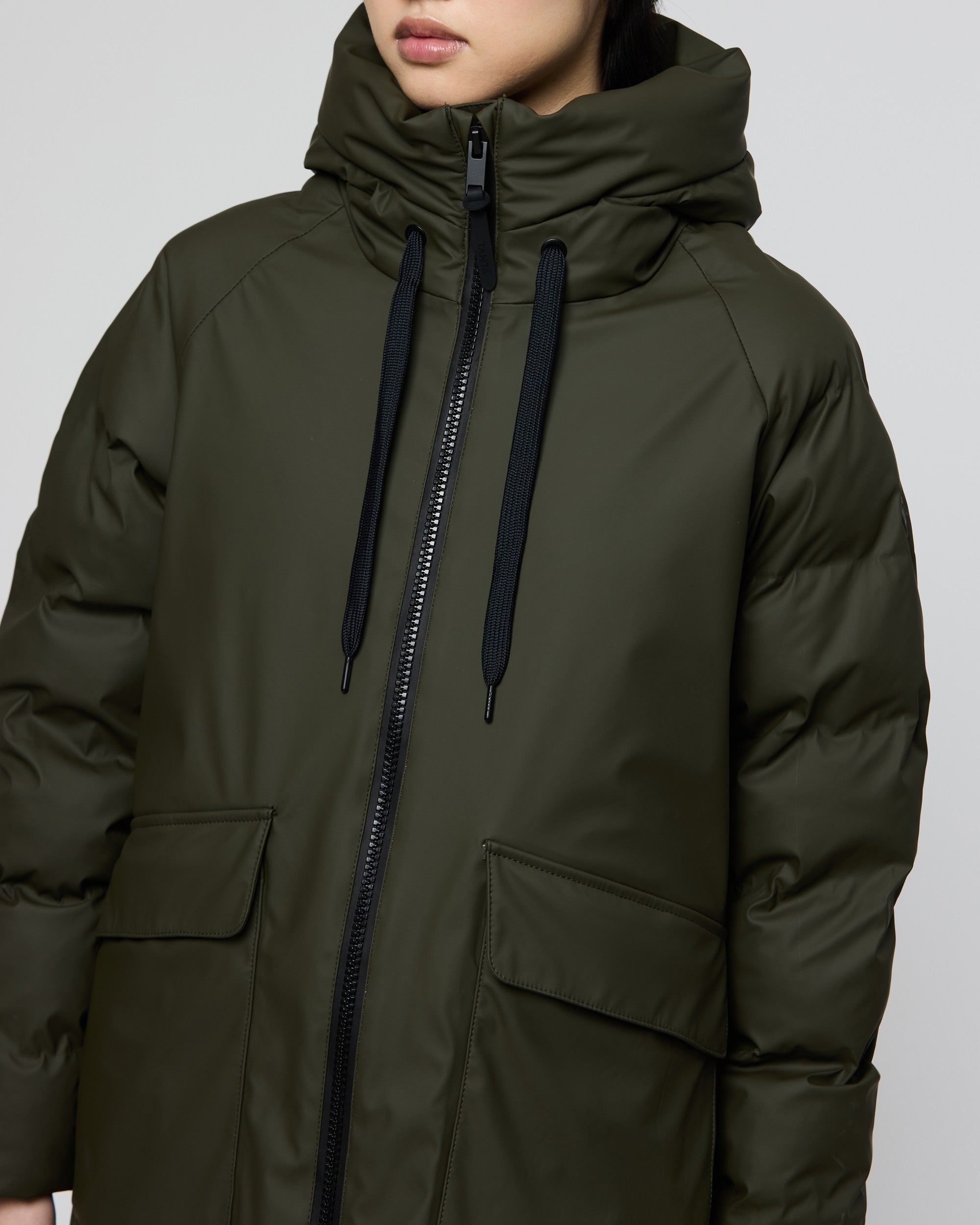 Rime Quilted Coat - Khaki