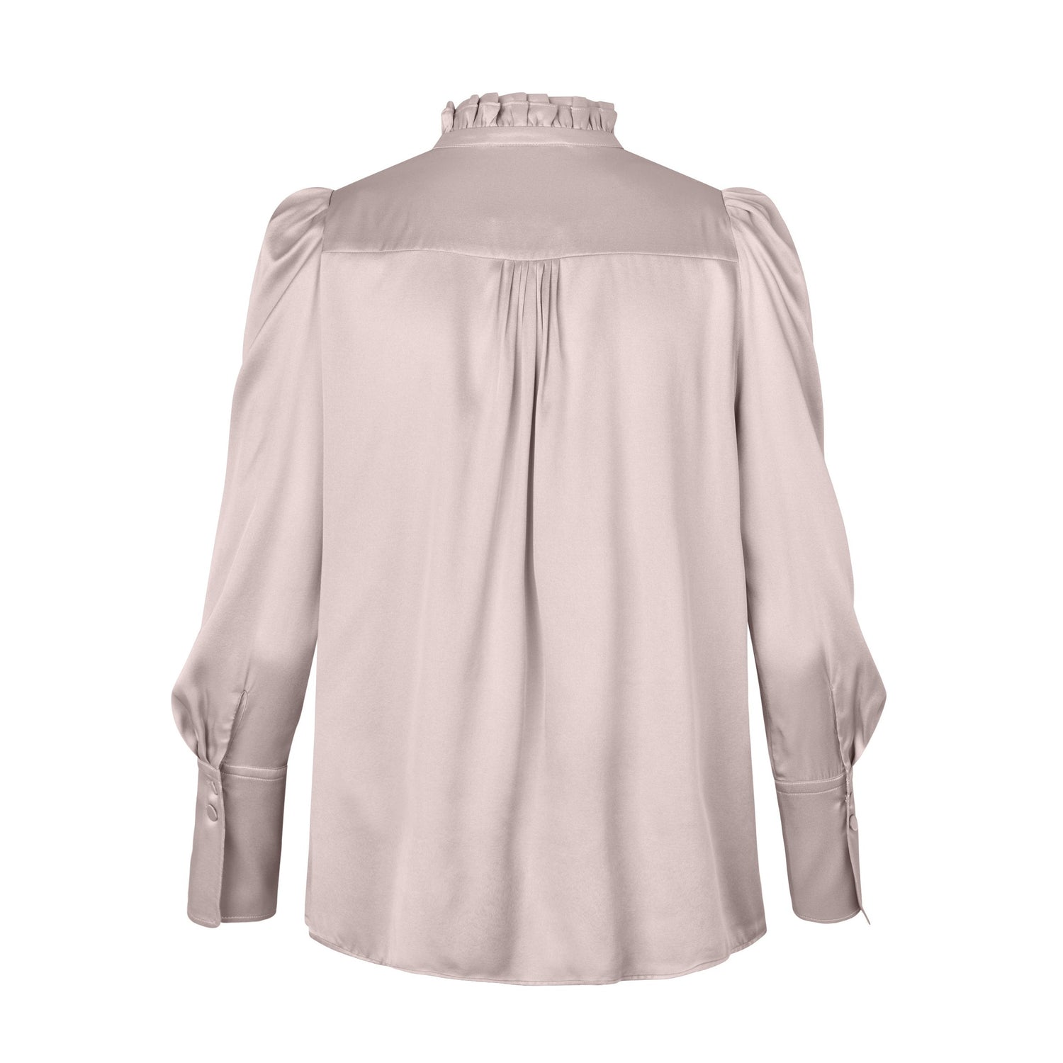 Roberta Shirt With Ruffle - Rosewater
