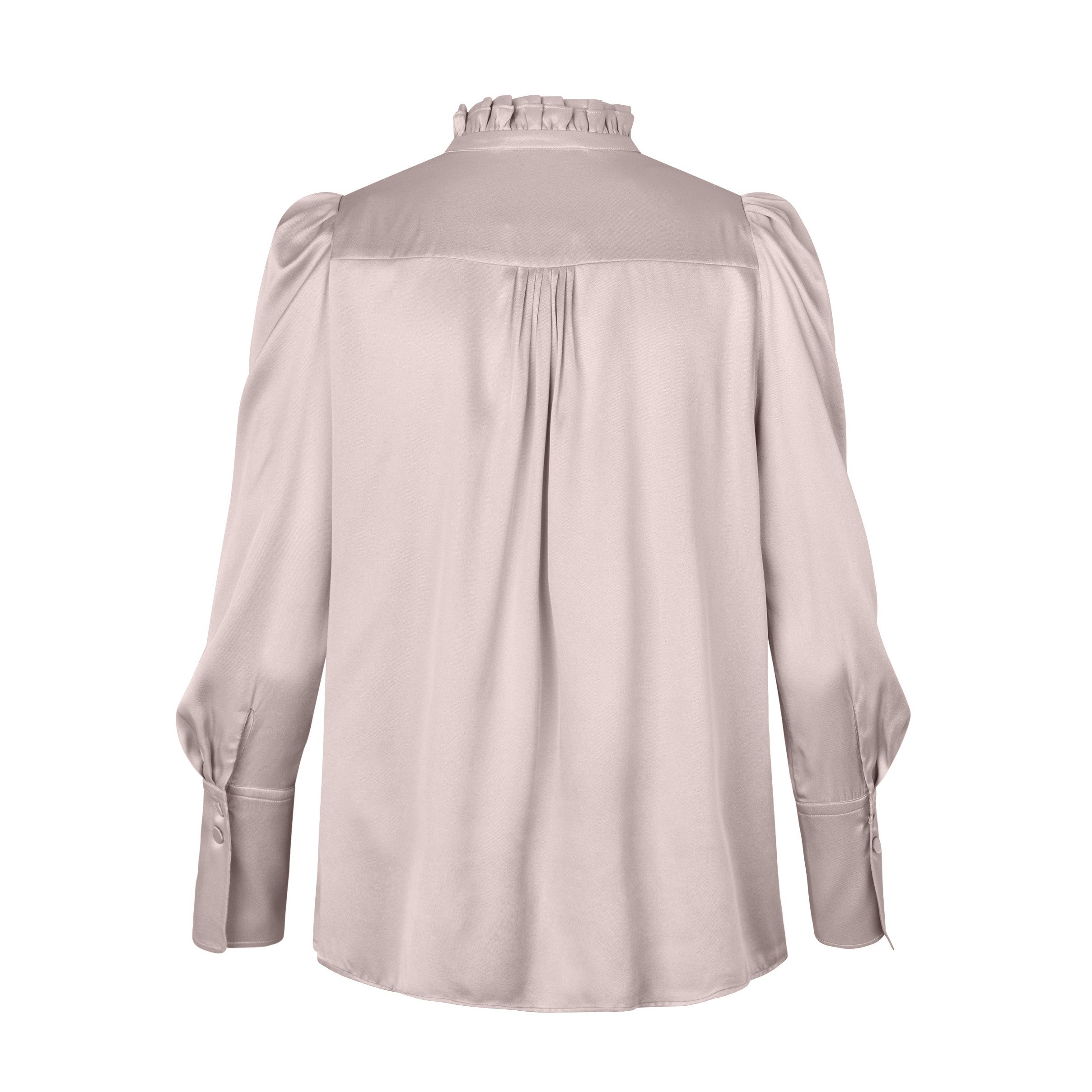 Roberta Shirt With Ruffle - Rosewater