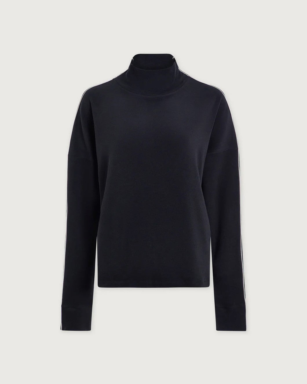 Rona High Neck Midlayer - Black / Snow White