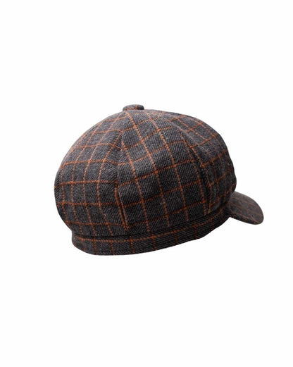 Rosina Checked Cap - Dk.Grey