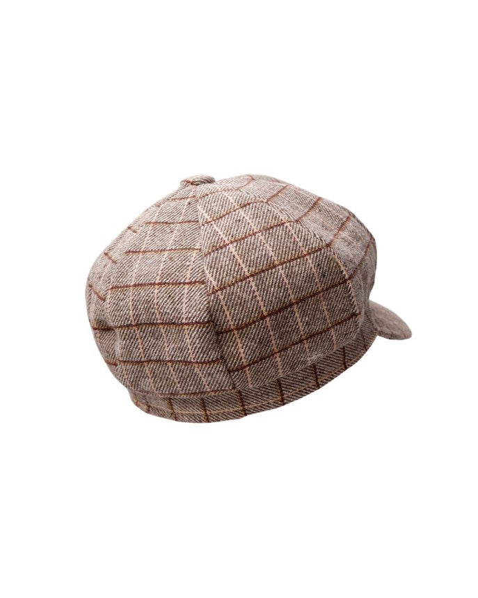 Rosina Checked Cap - Sand