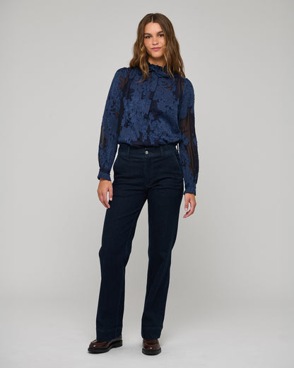 Rosita Blouse With Ruffles - Flora Imperial