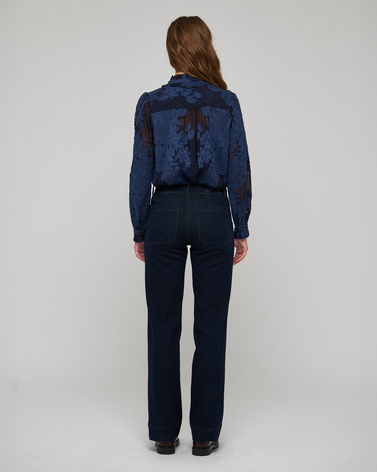 Rosita Blouse With Ruffles - Flora Imperial