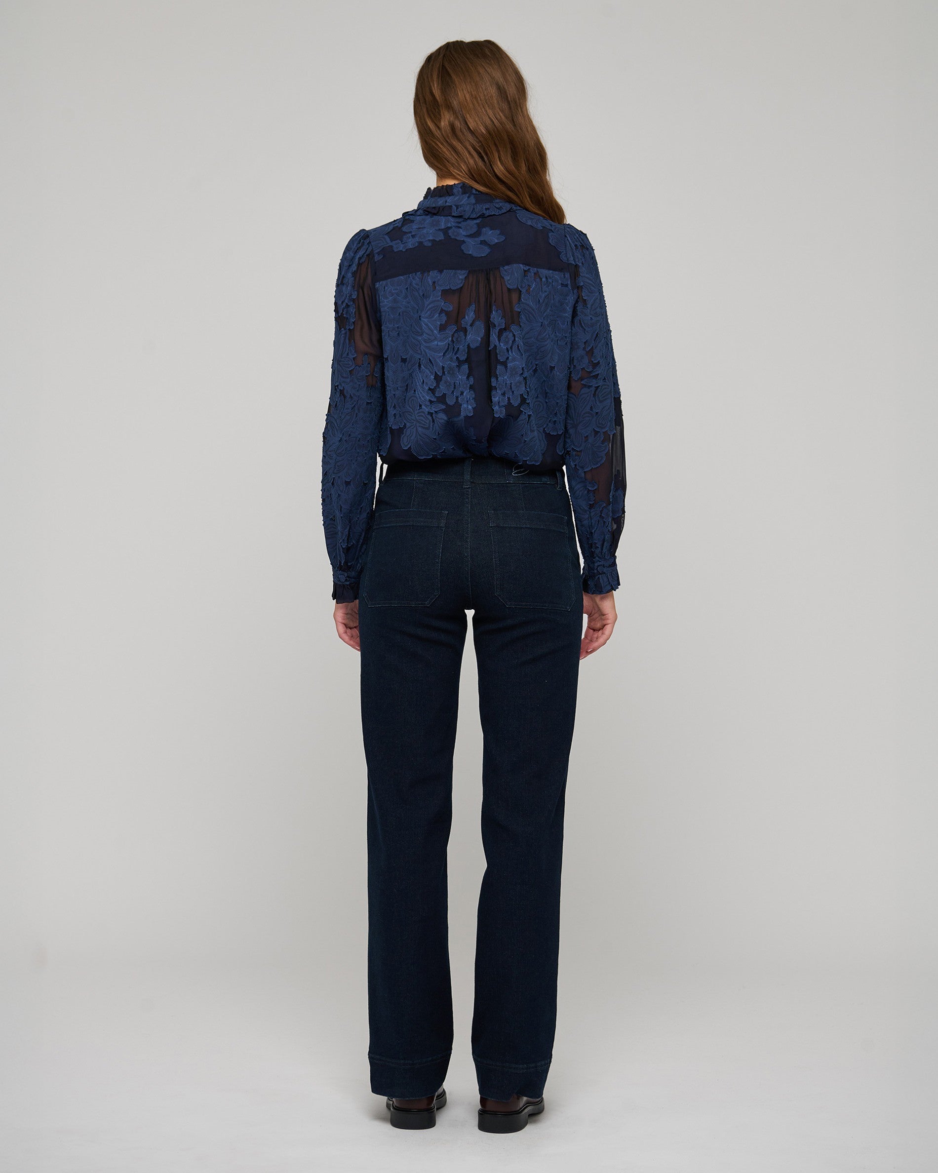 Rosita Blouse With Ruffles - Flora Imperial