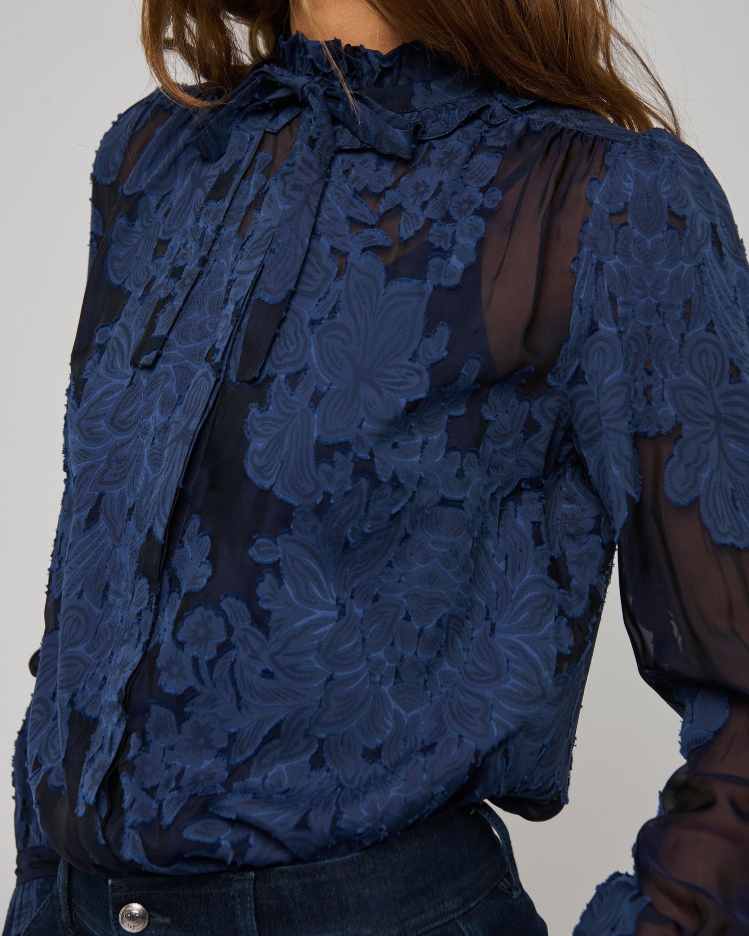 Rosita Blouse With Ruffles - Flora Imperial