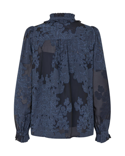 Rosita Blouse With Ruffles - Flora Imperial