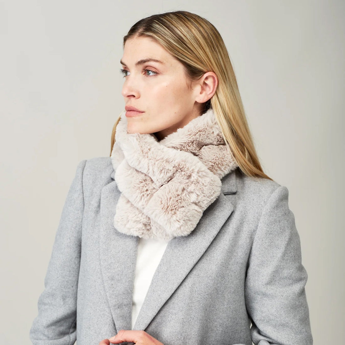 Ruffle Scarf - Mist Cloud