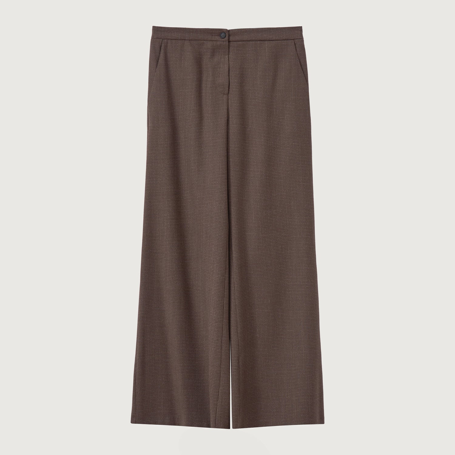 Small Check Trouser - Brown