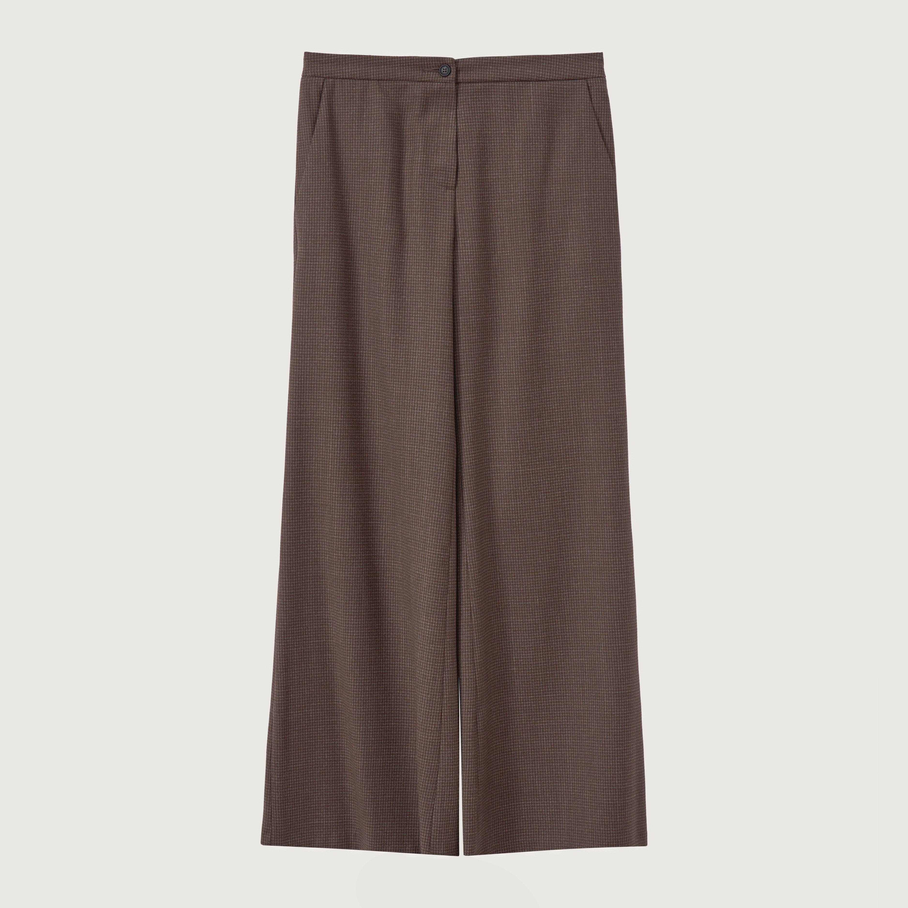 Small Check Trouser - Brown