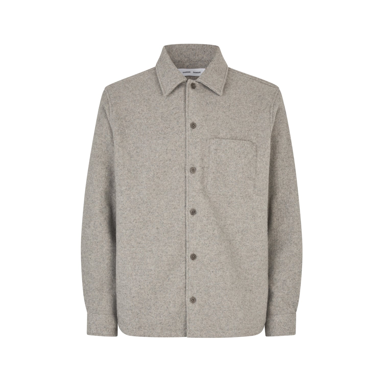 Damon Jj Overshirt - Elephant Skin