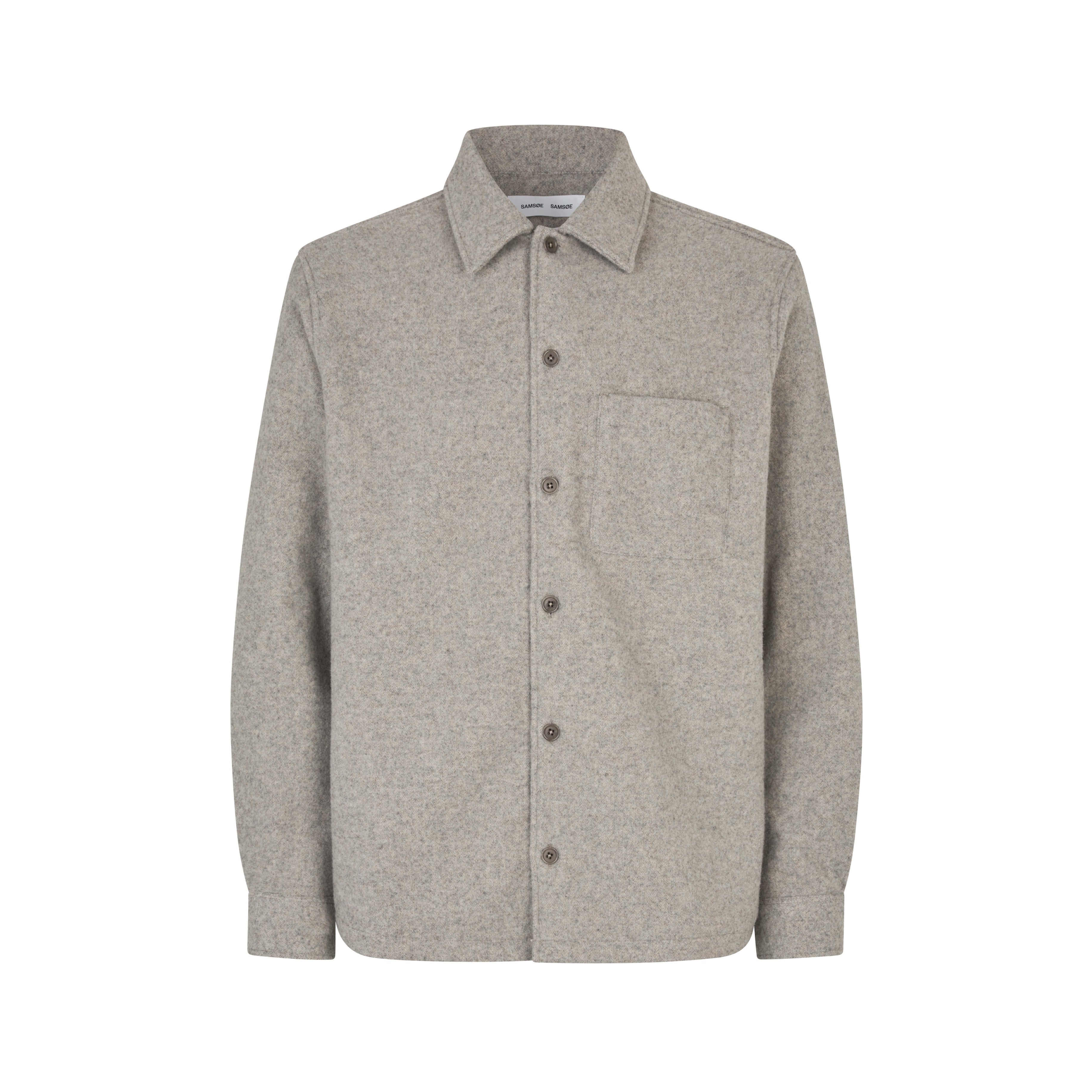 Damon Jj Overshirt - Elephant Skin