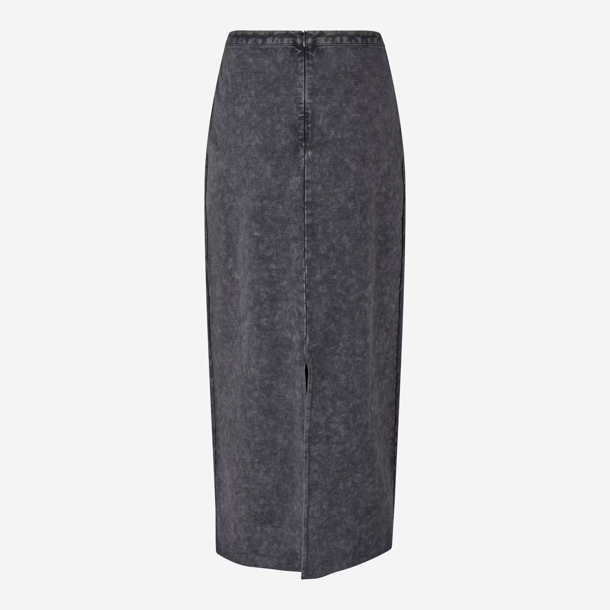 Sadevin Washed Skirt - Washed Black Oyster