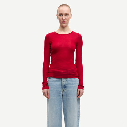 Sadou Long Sleeve T-Shirt - Haute Red
