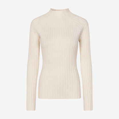 Sahelvia Ribbed Long Sleeve Sweater - Turtledove