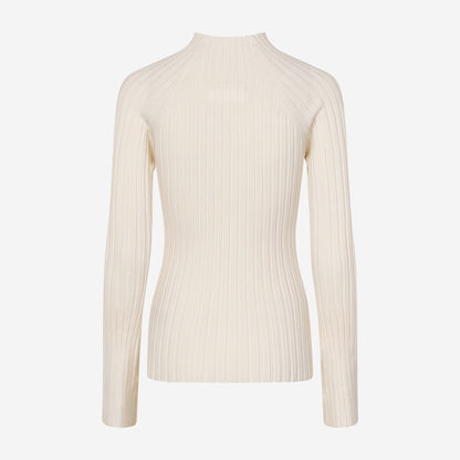 Sahelvia Ribbed Long Sleeve Sweater - Turtledove