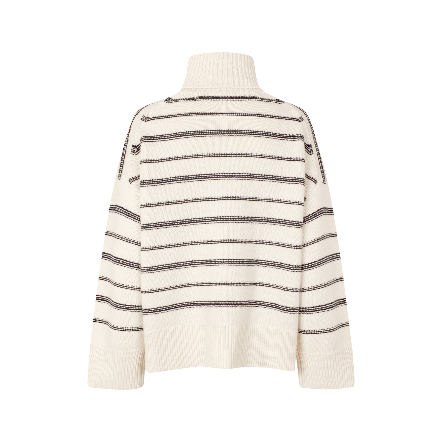 Keiku Stripe Turtleneck - Clear Cream Stripe