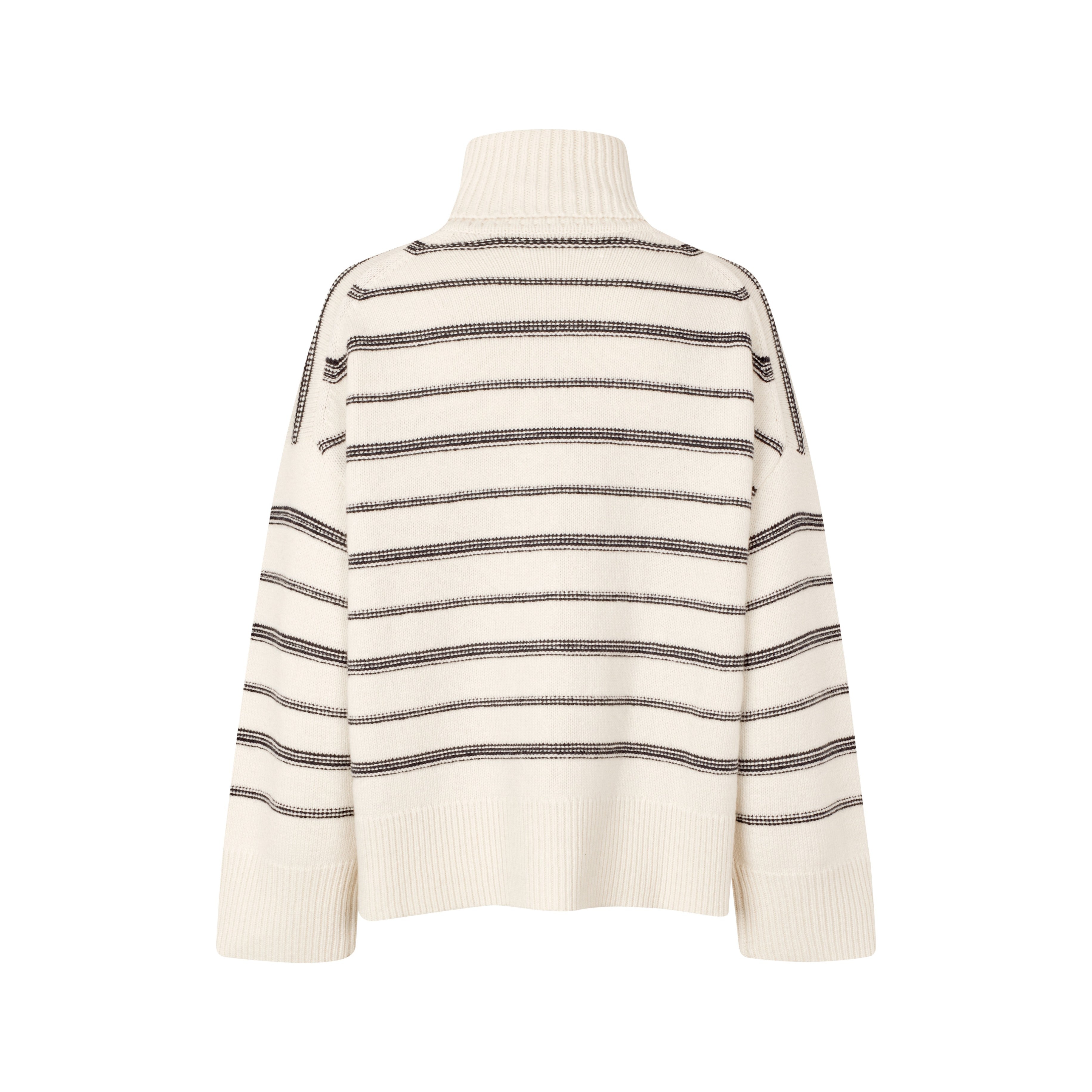 Keiku Stripe Turtleneck - Clear Cream Stripe