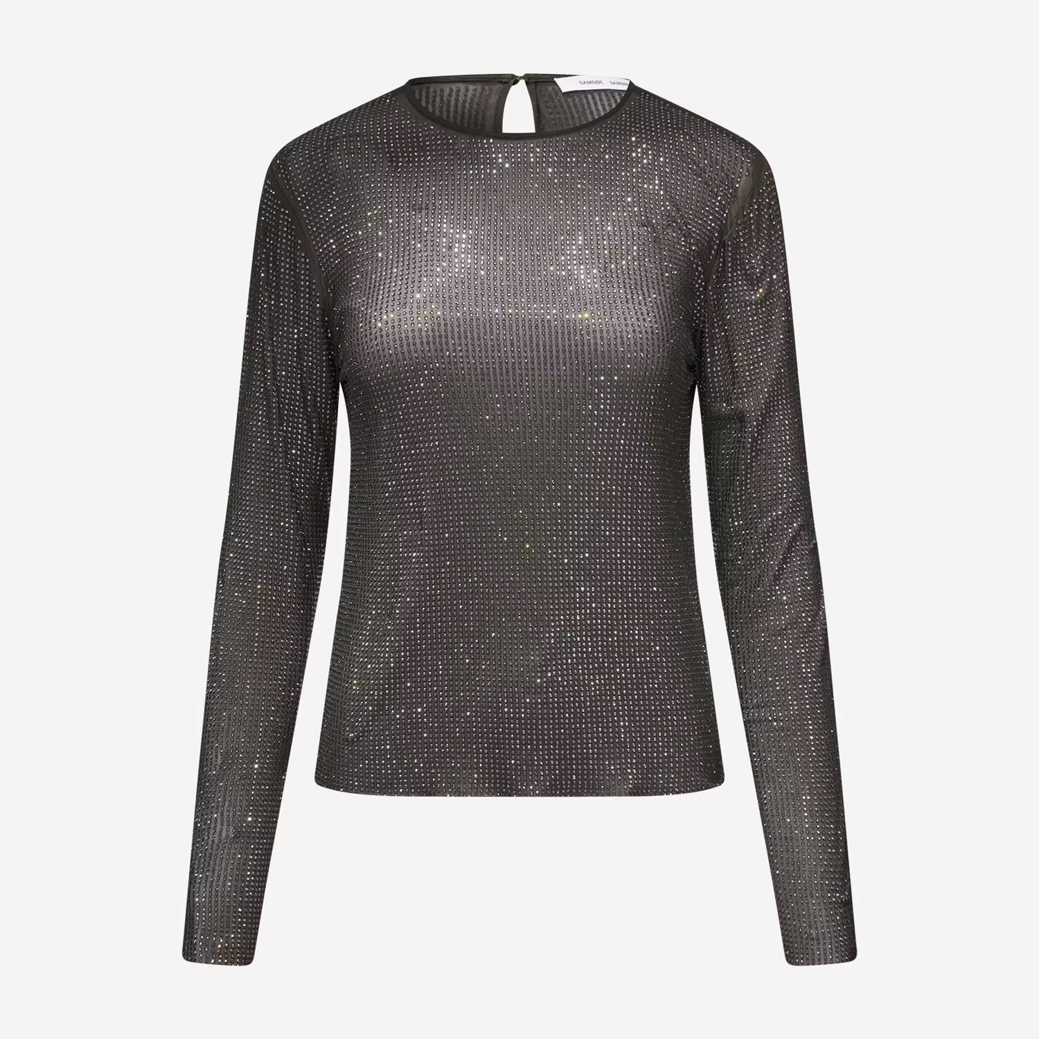 Samagda Sparkle Top - Black Olive