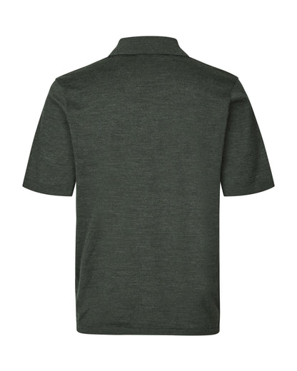 Sarowan Knit Polo - Dark Evergreen Mel