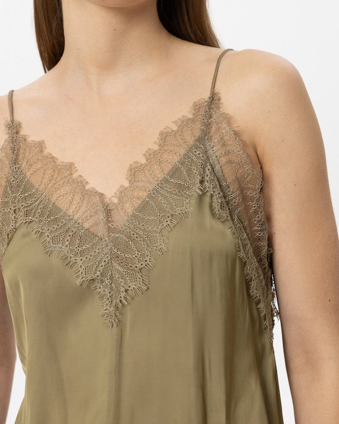Satin Cami - Salbei