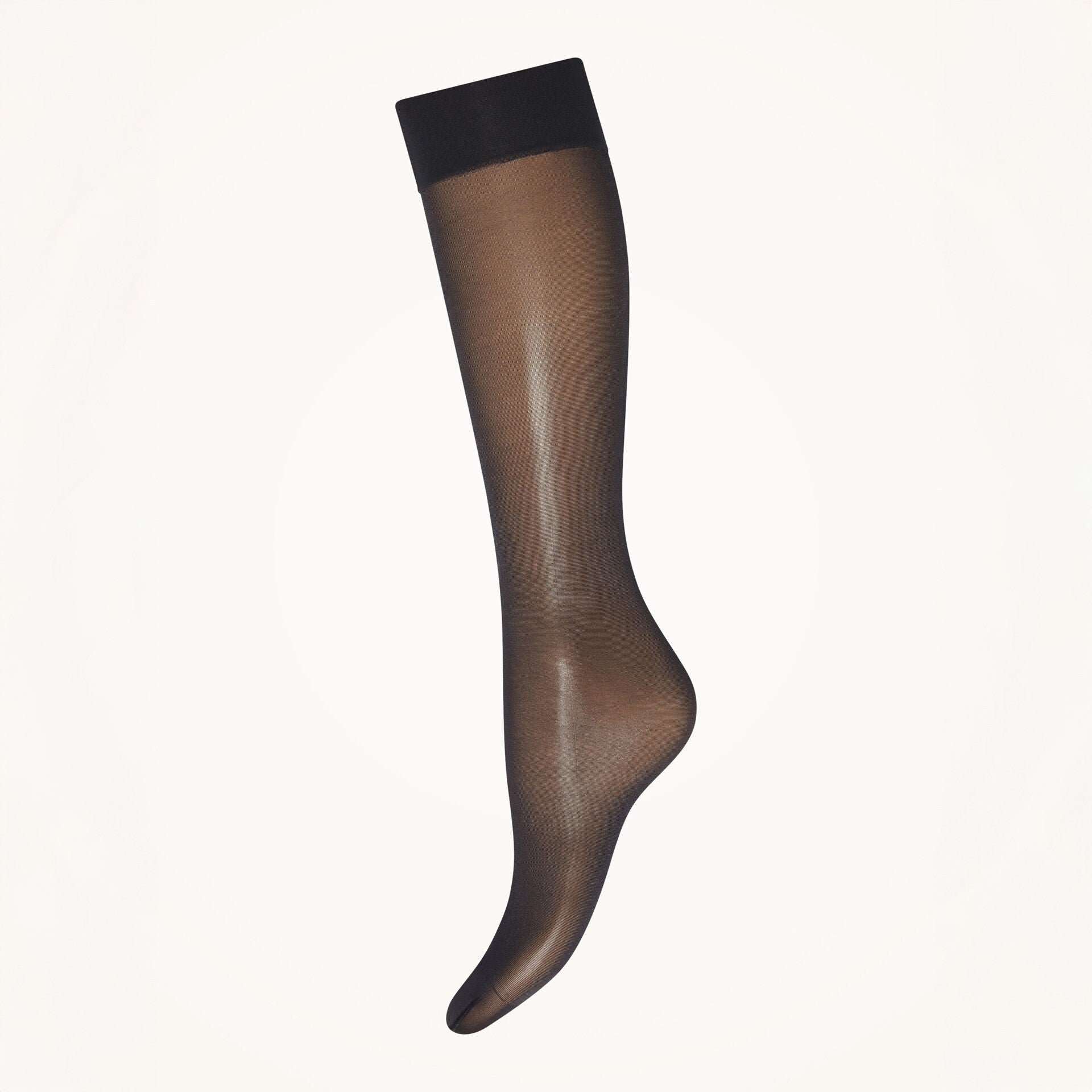 Satin Touch 20 Knee-Highs - Black