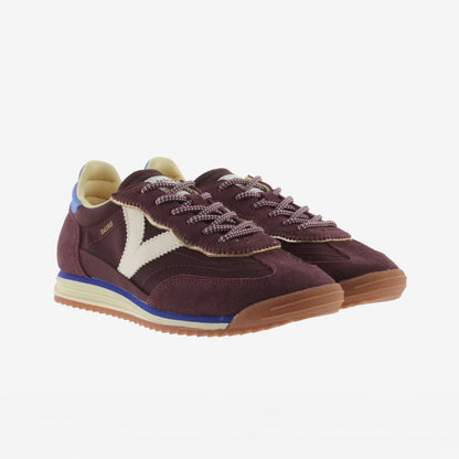 Saturno Serraje Nylon Trainer - Burdeos