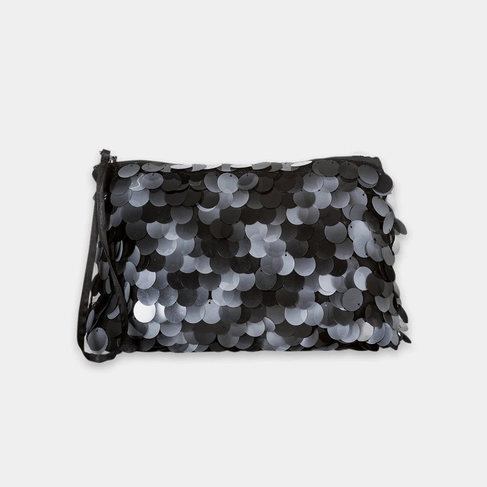 Sequin Evening Bag - Black