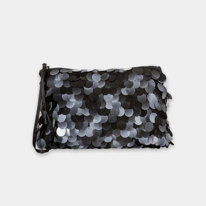 Sequin Evening Bag - Black