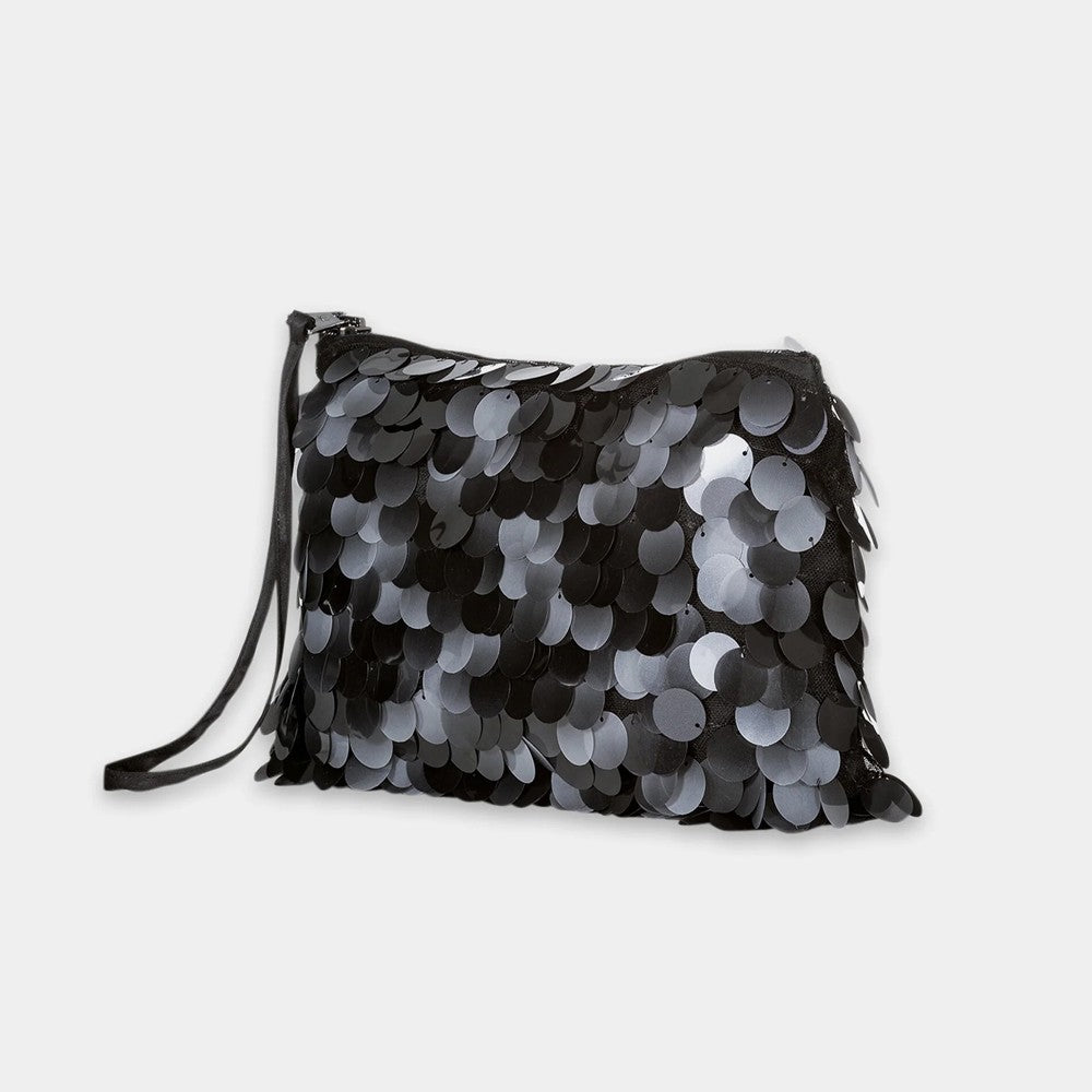 Sequin Evening Bag - Black