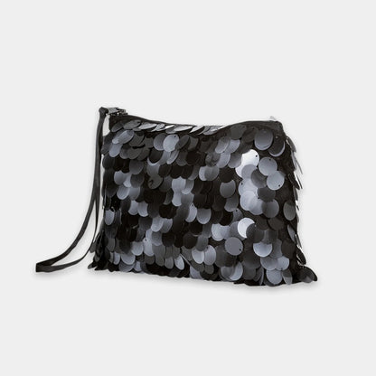 Sequin Evening Bag - Black