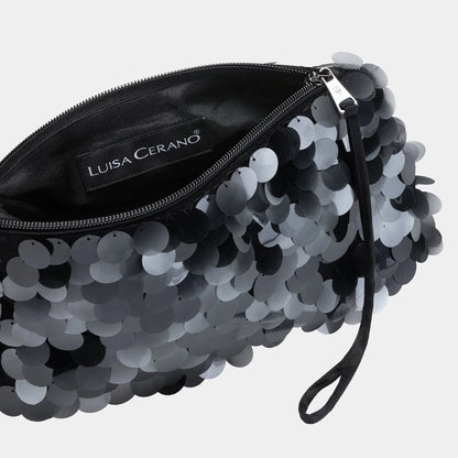 Sequin Evening Bag - Black