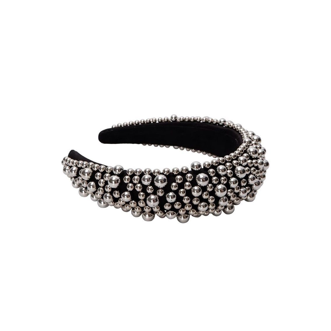 Shaffer Headband - Black/Silver Coloured