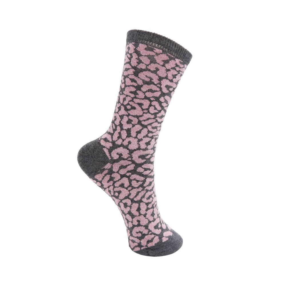 Shawna Lurex Sock - Dark Grey