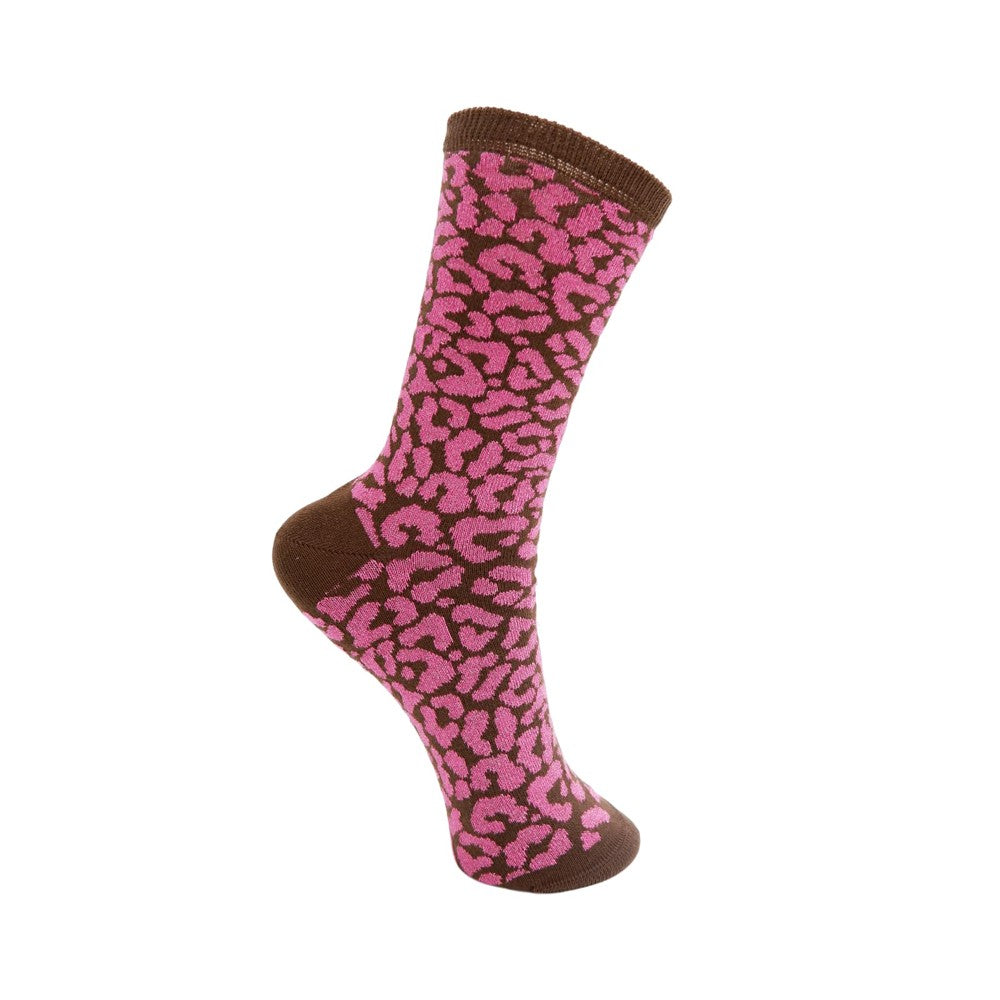Shawna Lurex Sock - Nougat