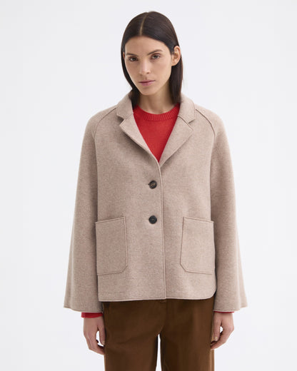 Short Wool Jacket - Beige