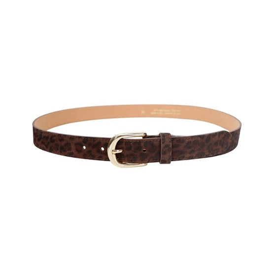 Smilla Suede Belt - Mocca Leo