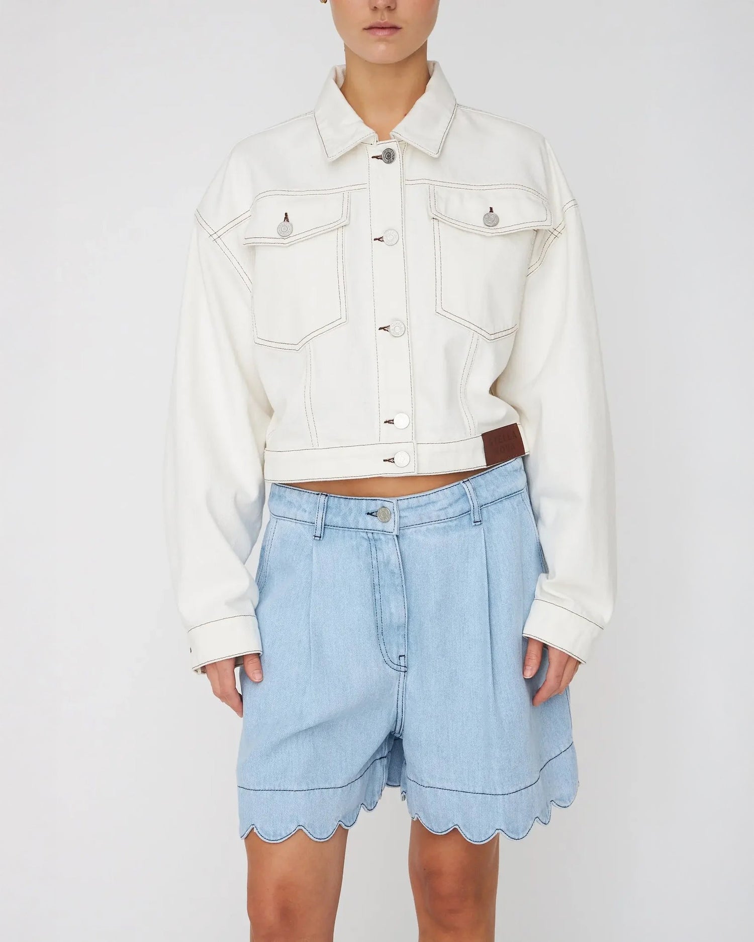 Soft Demin Shorts - Light Blue
