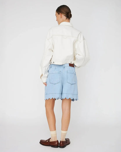 Soft Demin Shorts - Light Blue